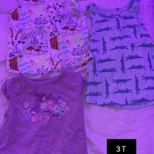 3T toddler summer shirts